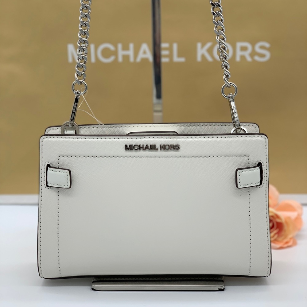 MICHAEL KORS RAYNE SM CROSSBODY OPTIC WHITE - Picture 14 of 16